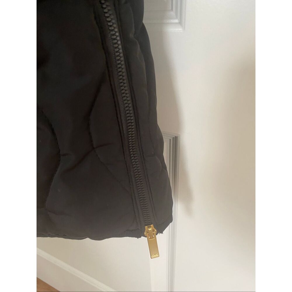 Donna Karen New York Black Quilt Puffer Sz L - Picture 6 of 6